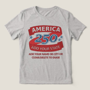 Roupas Patrióticas do Estado América 250 Para Leve