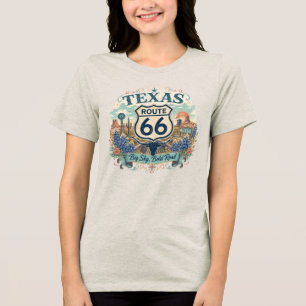 Roupas Vintage Retro Texas Mother Road Big Sky