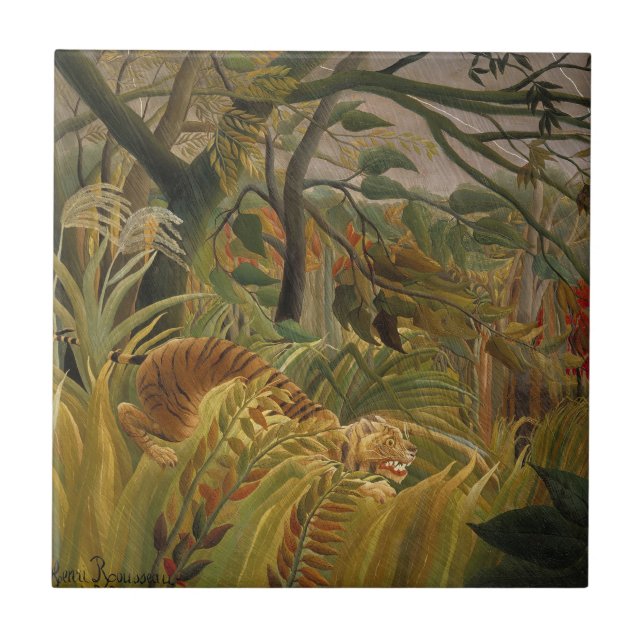 Rousseau Arte Tropical de Tigres (Frente)