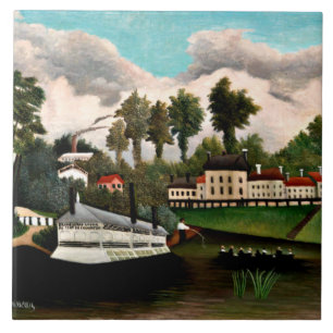 Rousseau - O Barco da Lavanderia, quadro popular