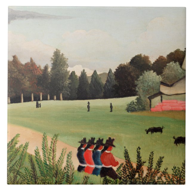 Rousseau - Paisagem e Quatro Meninas Jovens (Frente)