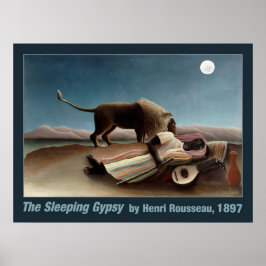 Rousseau’s Sleeping Gypsy poster