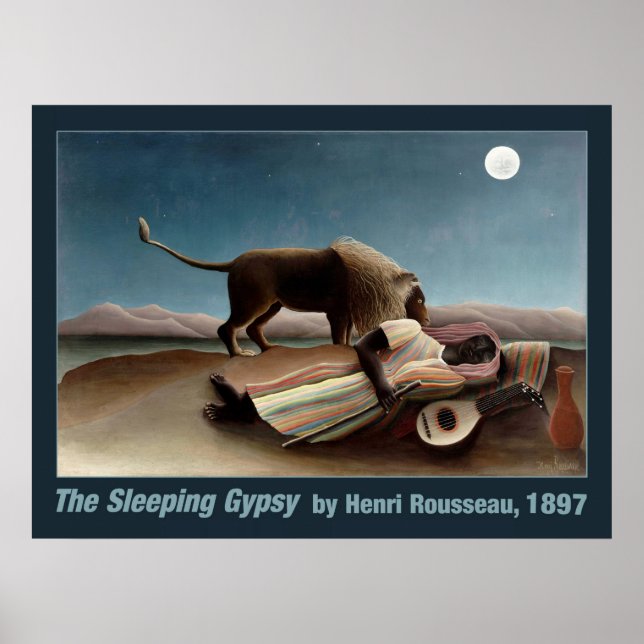 Rousseau’s Sleeping Gypsy poster (Frente)