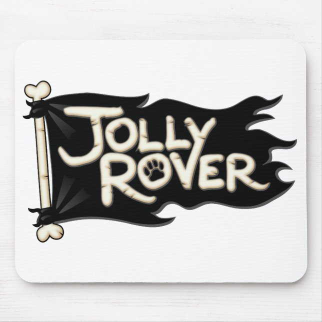 Rover alegre Mousepads (Frente)