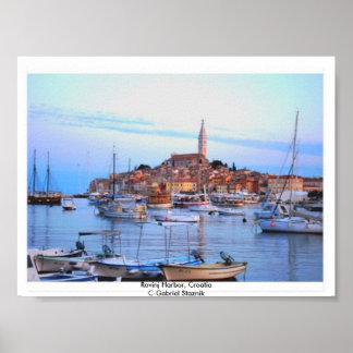 Rovinj Harbor, Poster da Croácia