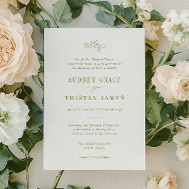 ROWAN | Convite de Casamento Botânico
