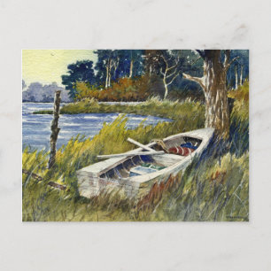 Rowboat abandonado - cartão postal