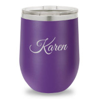 Roxo 12 Oz. Tumbler de vinho isolado