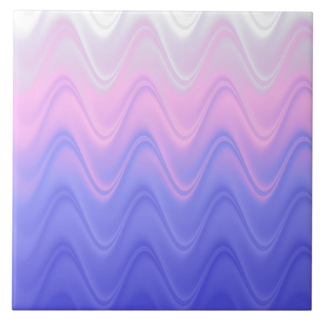 Roxo Abstrato Ondulado Rosa (Frente)