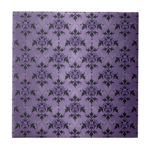 Roxo ametista e damasco preto