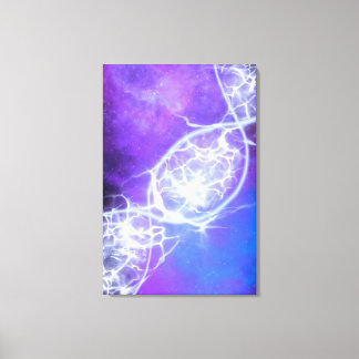Roxo Blue Cosmic DNA Strand Estreita Canvas