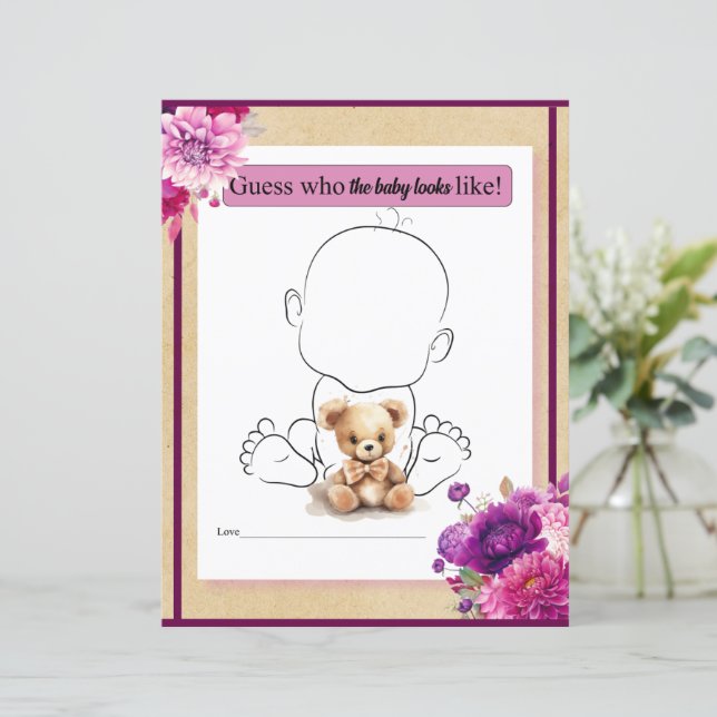 Roxo Boho Que Bebê Parecerá Jogo (Em pé/Frente)