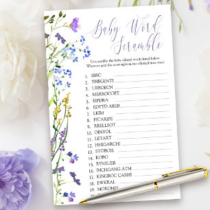 Roxo - Chá de Palavra de Flor Selvagem
