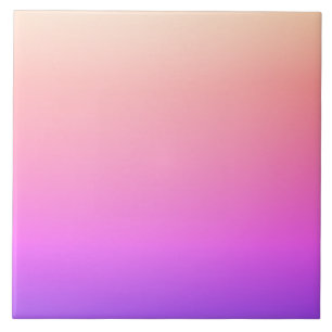 Roxo Colorido Desvanecendo Rosa e Pêssego Ombre