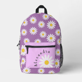 Roxo com margarida e nome