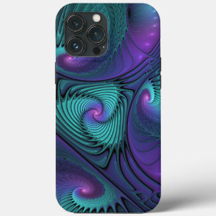 Roxo Conhece Arte Fractal Abstrato moderna Turques