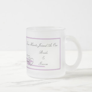 Roxo da caneca de dois corações