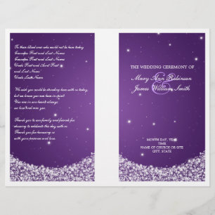 Roxo da faísca da estrela do programa do casament