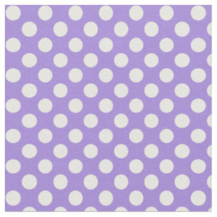 Roxo da orquídea com tecido branco das bolinhas