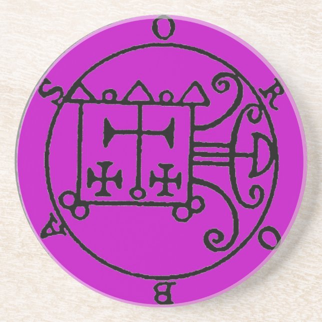 Roxo da porta copos de Orobas Sigil (Frente)