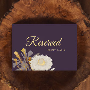 Roxo Daisy - Sinal de Casamento Antiquado Reservad