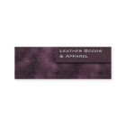 Roxo de couro do cartão de visita