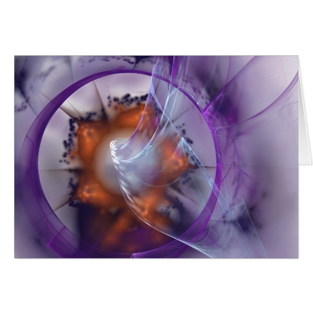 Roxo do cartão do Fractal (Frente horizontal)