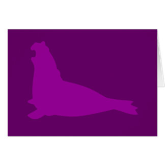 Roxo do cartão do selo de elefante