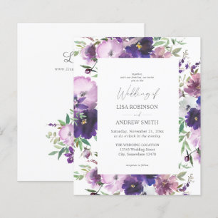Roxo do Orçamento - Casamento com Lavanda e Viole