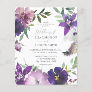 Roxo do Orçamento - Casamento Floral Violeta e La