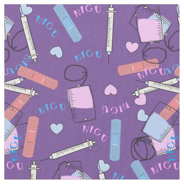 Roxo do tecido da enfermeira de NICU (Detalhe)