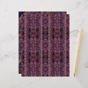 Roxo Dourado e preto