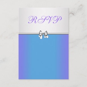 Roxo e Azul Turquesa Quinceanera RSVP