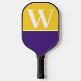 Roxo e Dourado Monograma Pickleball