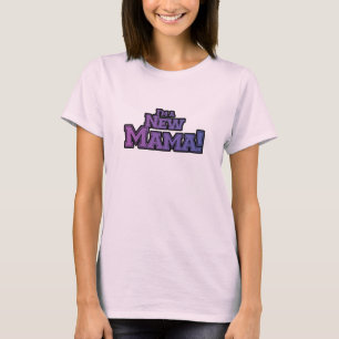 Roxo eu sou um Mama novo Camiseta e presentes