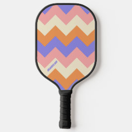 Roxo Feminino Padrão Chevron com Nome Personalizad