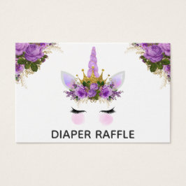 Roxo Floral Unicorn Princesa Fralda Raffle