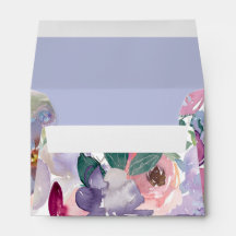 Roxo | Flores | Envelope minimalista