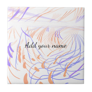 Roxo laranja aquarela abstrato adicionar nome text