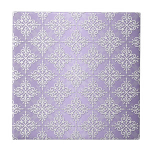 Roxo Lavanda e Damasco Branco
