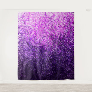 Roxo linear entortado - tapeçaria