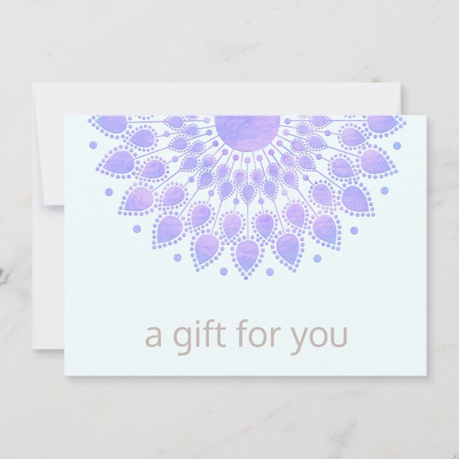 Roxo Lotus Mandala Salon Spa Gift Certificate (Frente)