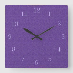 Roxo no Relógio de Parede Roxo