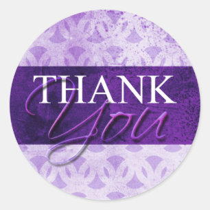 Roxo Obrigado Envelope Etiquetas De Selo