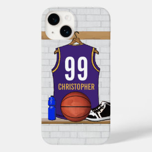 Roxo Personalizado e Basquete Dourado