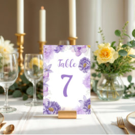 Roxo Pessoas Romance Número da Tabela Casada