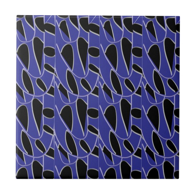 Roxo Preto Moderno Abstrato  (Frente)
