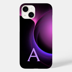 Roxo preto vibrante do MONOGRAMA do ECLIPSE