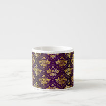 Roxo real & caneca Dourado de Expresso