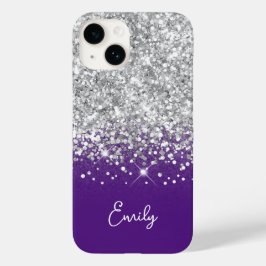 Roxo Real e Brilho Prateado Glam